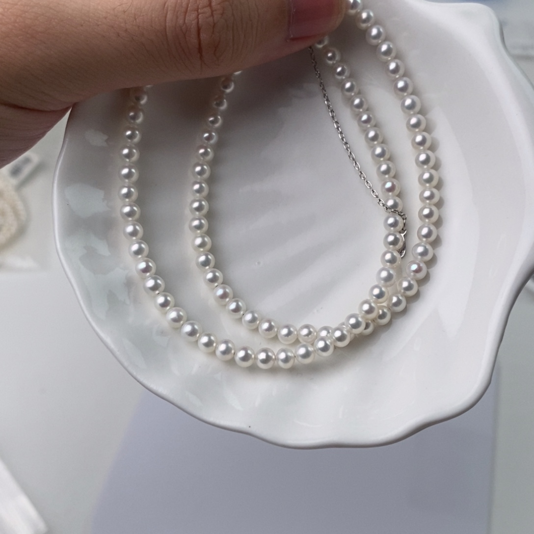 银S925镶嵌淡水珍珠手链211054