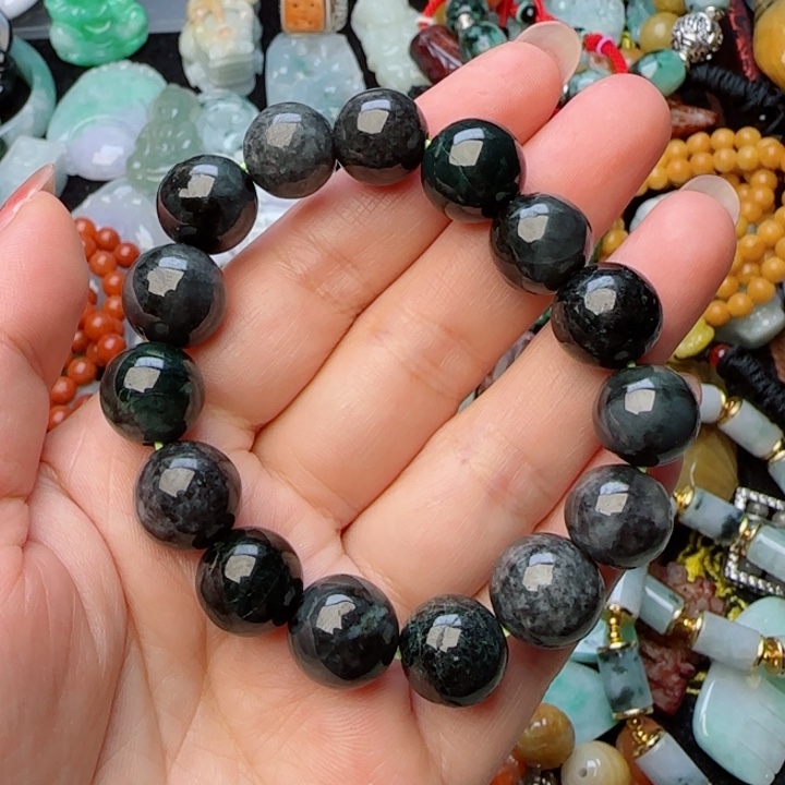 翡翠颈饰未镶嵌天然A货113