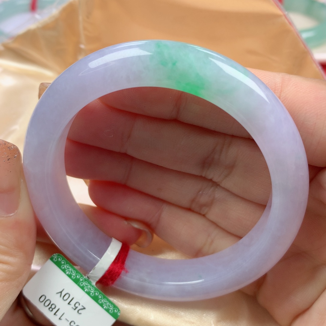 未镶嵌手镯翡翠缅甸天然翡翠55圈