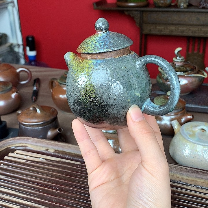紫砂茶壶纯自然柴烧