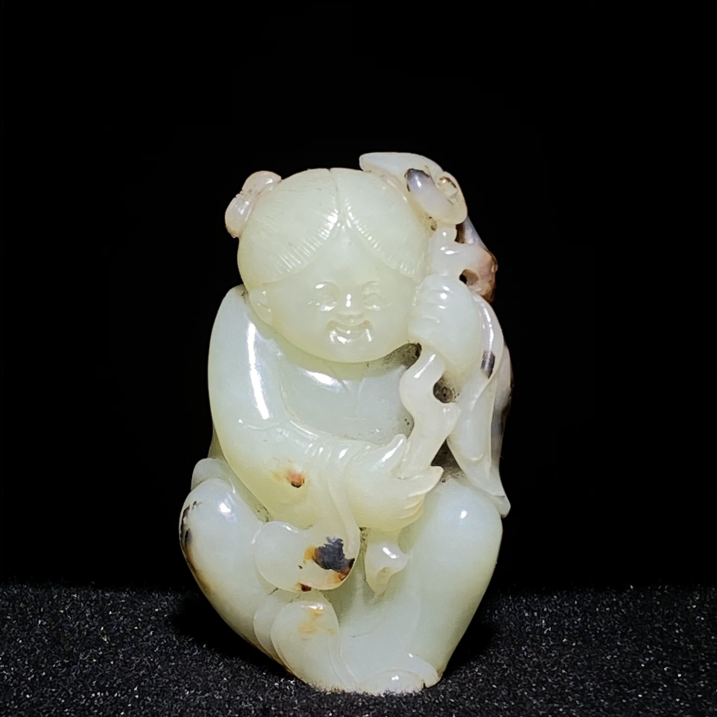 臻藏（8a）和田玉童子2412310035