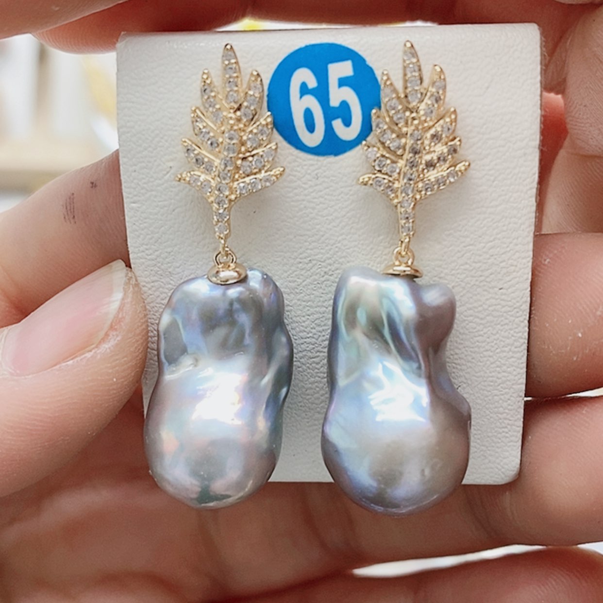 【闪购商品】淡水珍珠耳饰银S925镶嵌