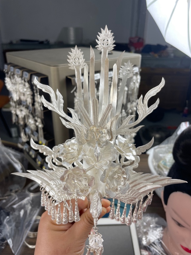 贵州非遗纯手工新中式民族风时尚潮流复古苗族精美古典银饰