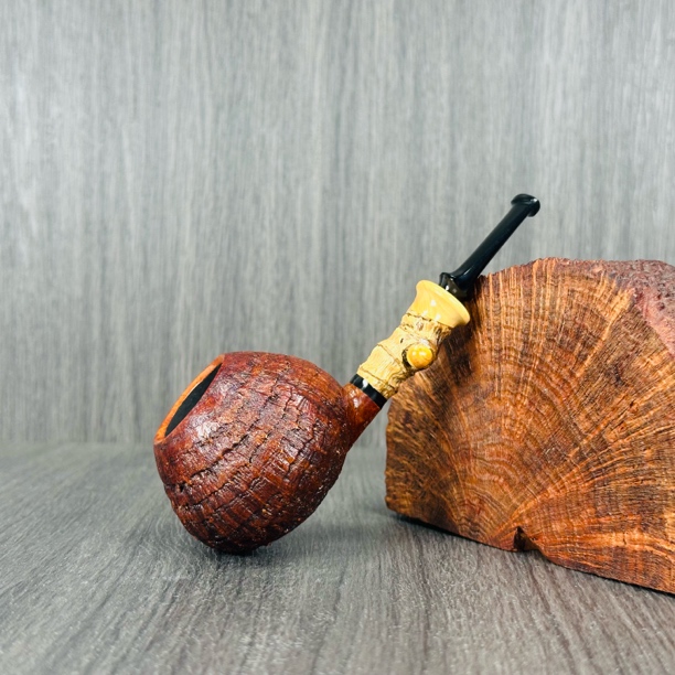 俄罗斯大师Doctor‘s医生手工竹节石楠木烟斗单闪电级喷砂番茄直斗
