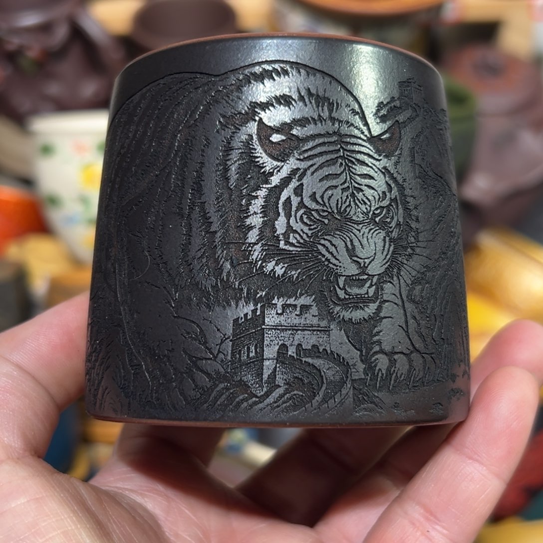 紫砂茶杯宜兴紫砂主人杯