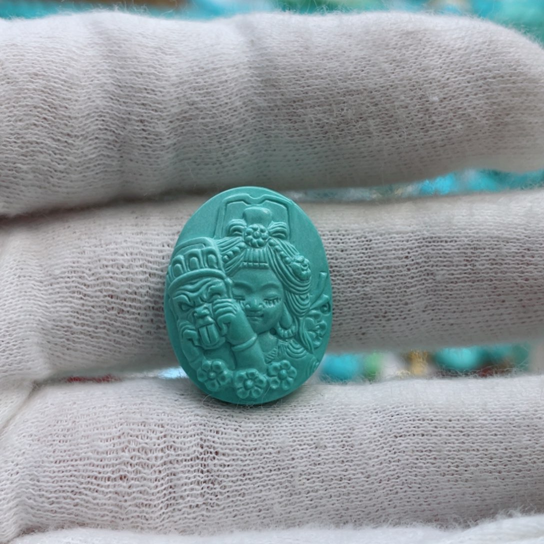 绿松石珠宝奇石未镶嵌