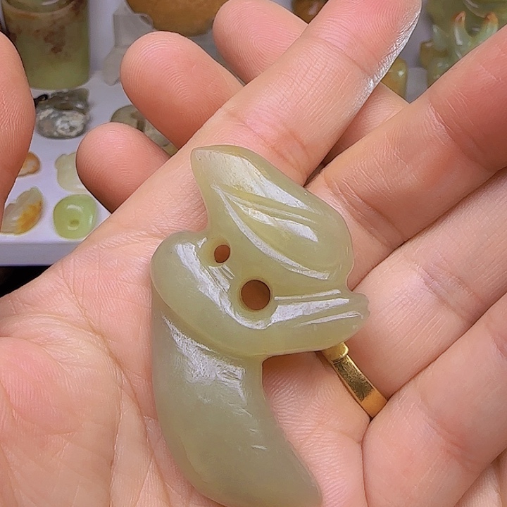 和田玉吊坠(不含链)未镶嵌