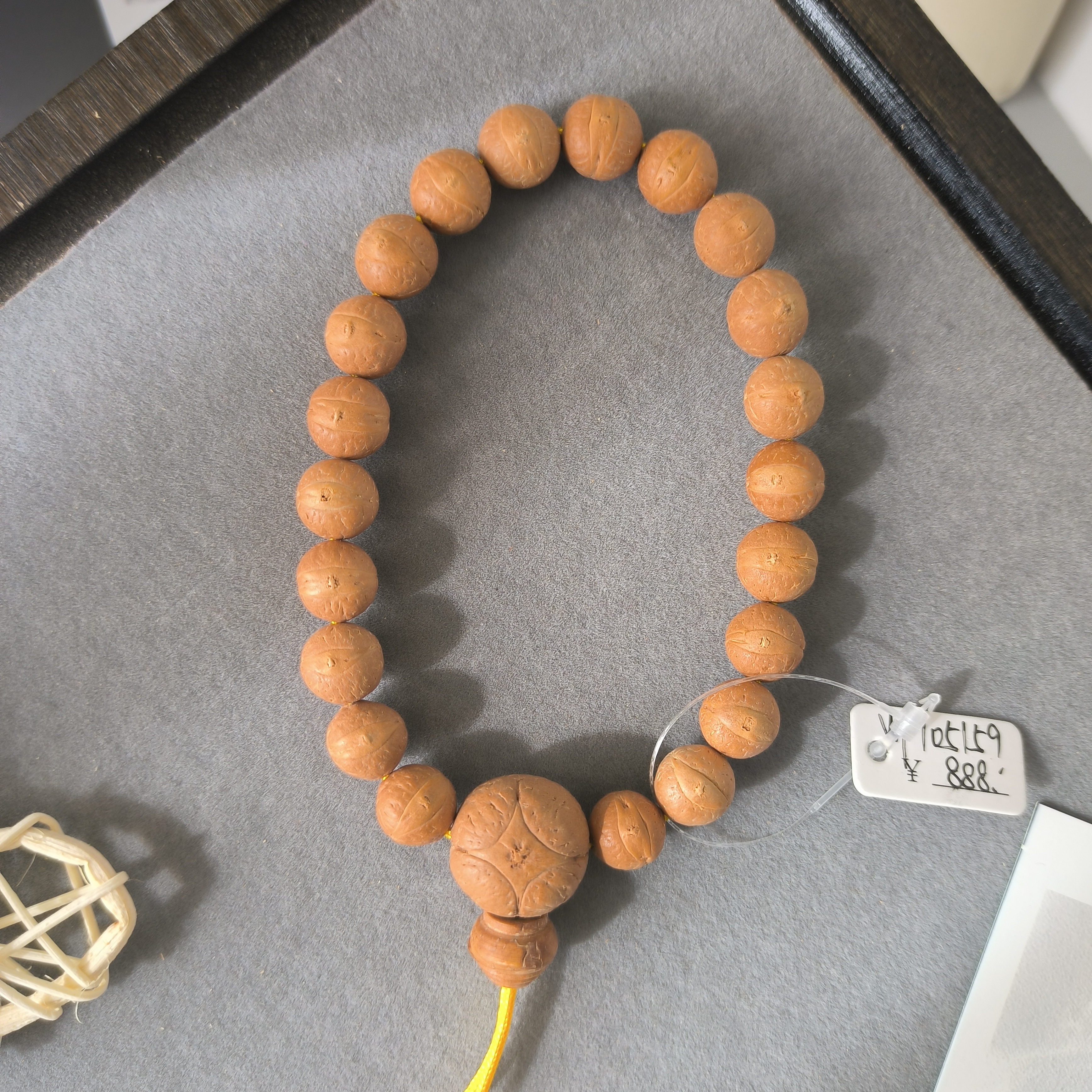 【WF105159】10.5mm凤眼尼泊尔菩提文玩手串念珠单圈