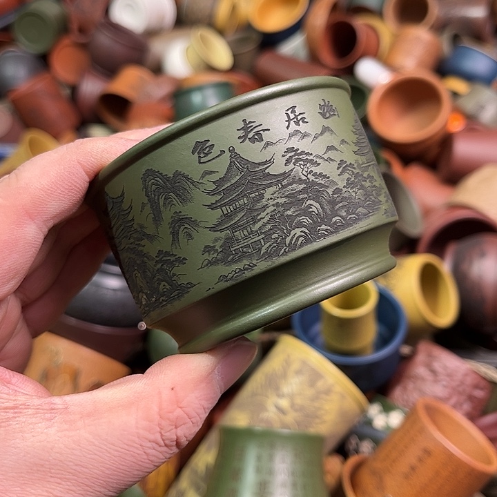 紫砂茶杯全手工紫砂主人杯