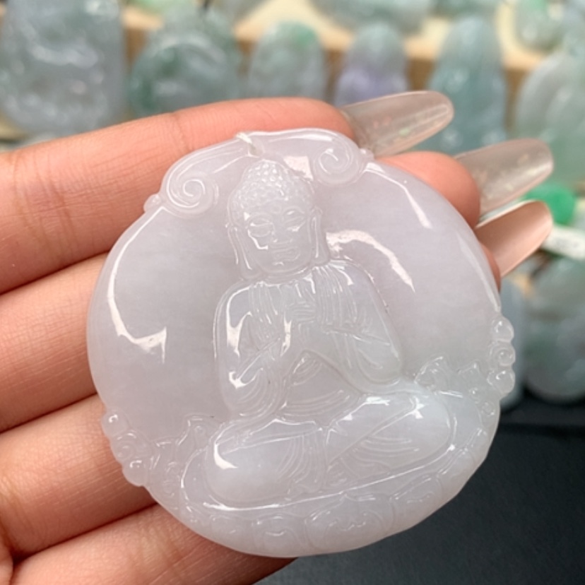 【闪购商品】翡翠颈饰未镶嵌大日如来吊坠