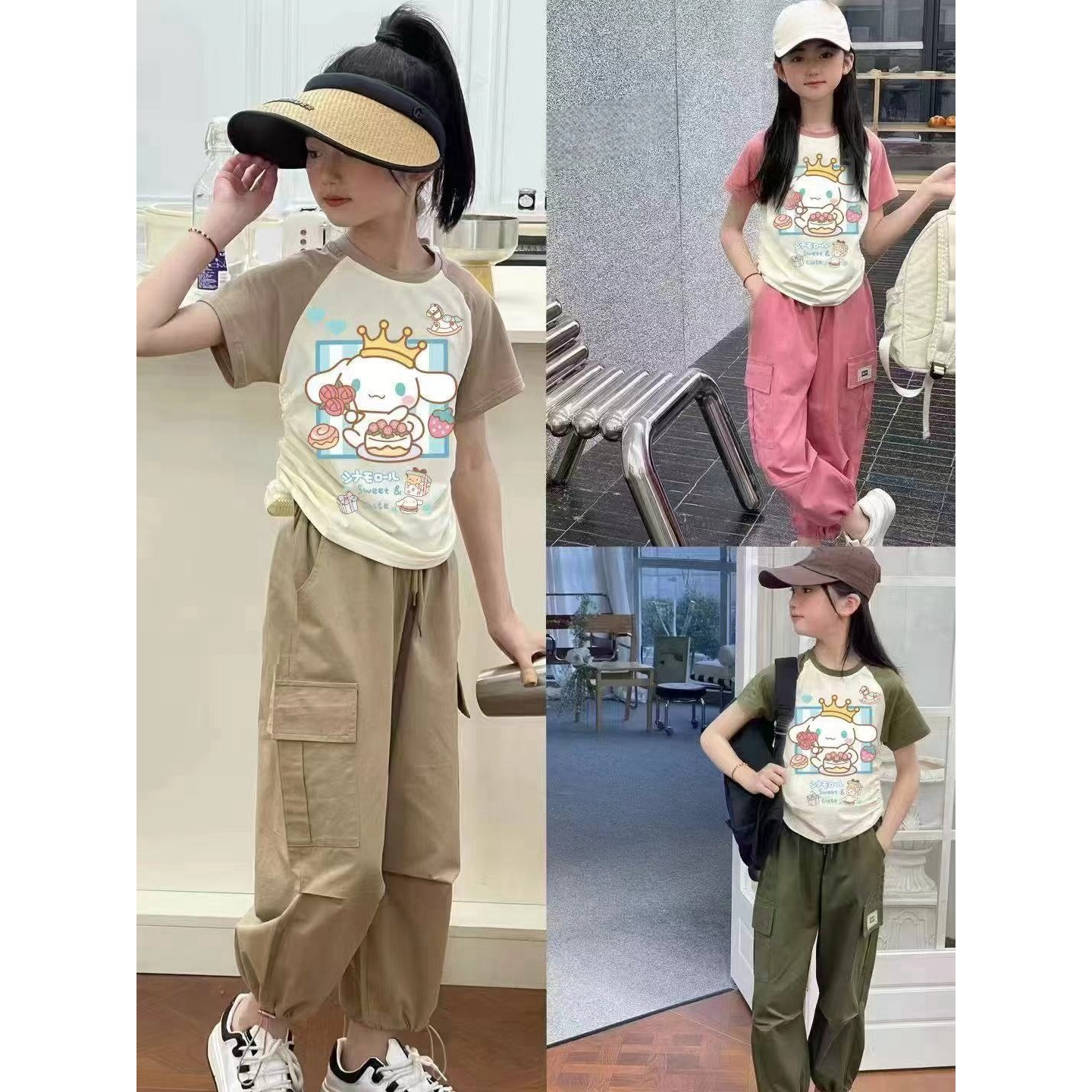 儿童2025夏季新款卡通休闲可爱套装B0410