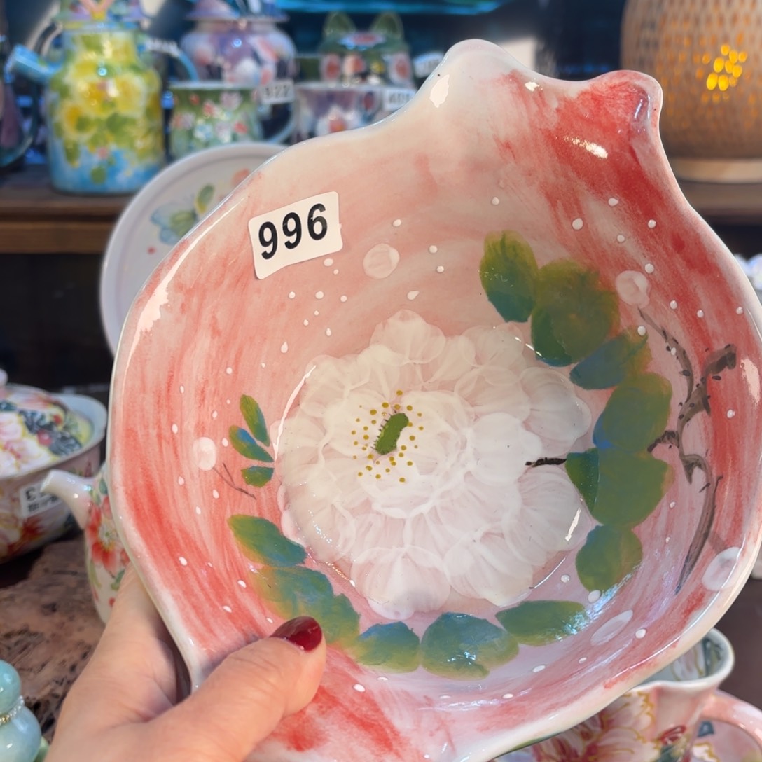 景德镇手绘高温釉下彩陶瓷茶具