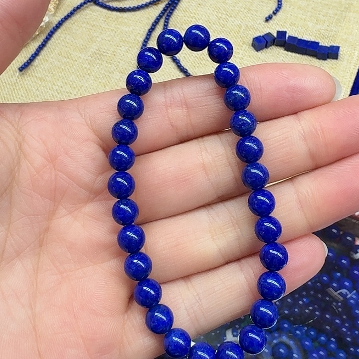 冷***8水晶珠宝半成品未镶嵌青金，不退不换