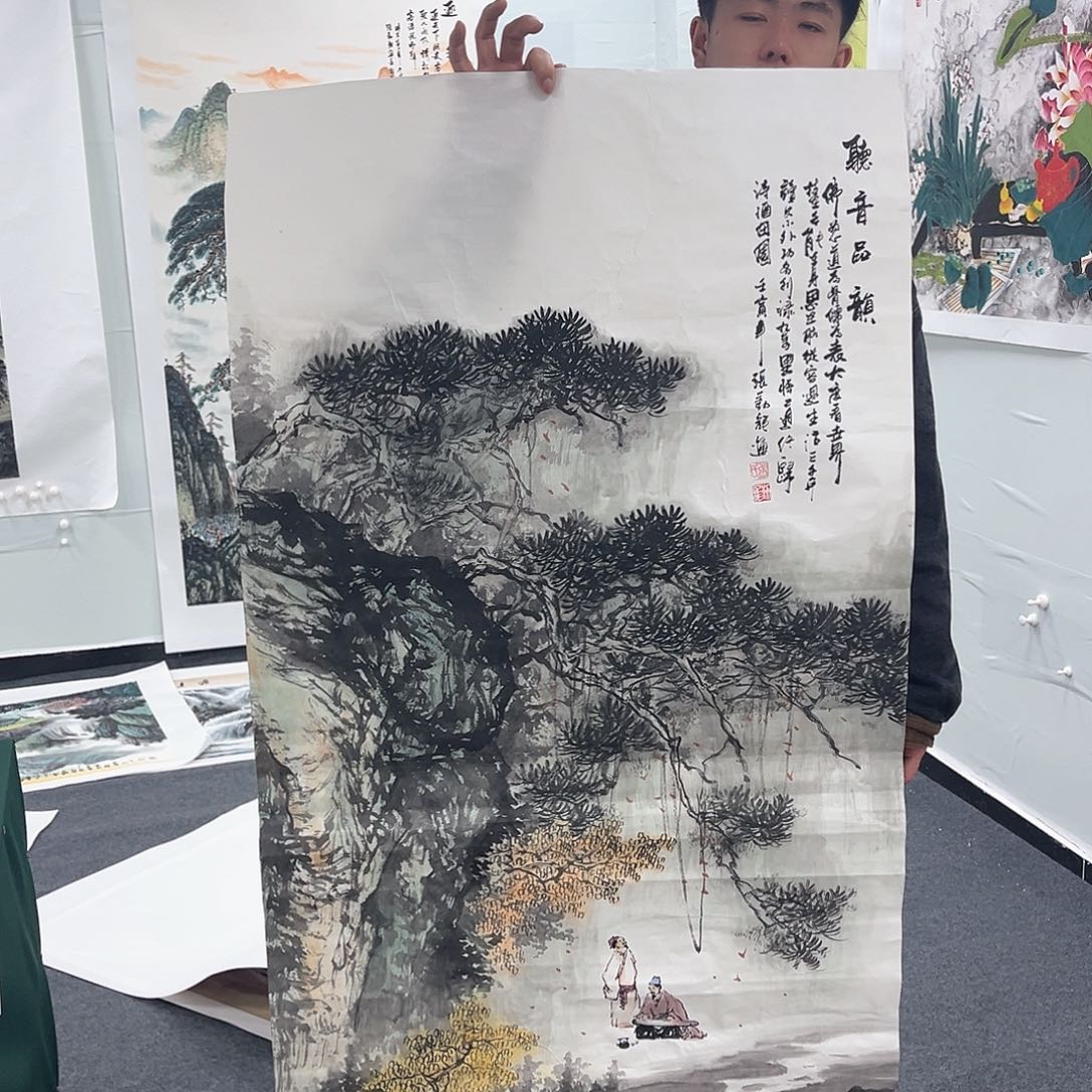 国画随**行国画纯手工作品