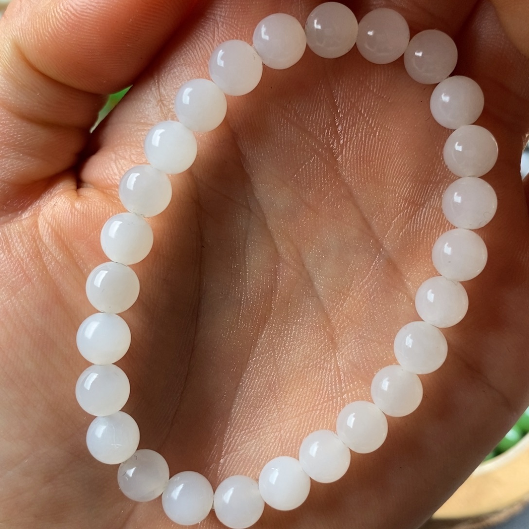 和田玉未镶嵌手串白玉手串
