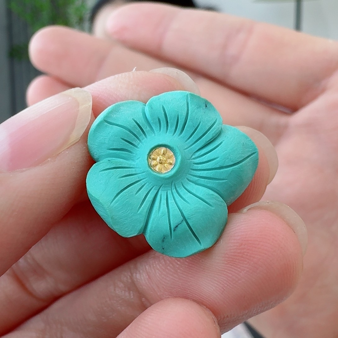 未镶嵌绿松石珠宝奇石