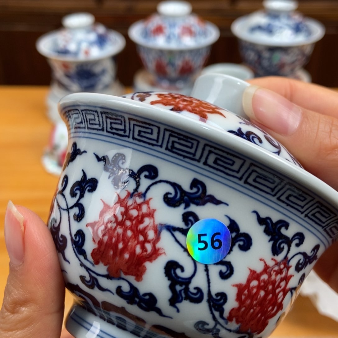 手绘现代茶具非古董