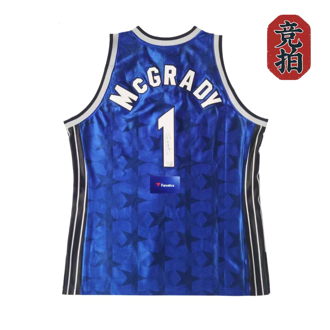 麦迪亲签魔术蓝暗星AU球衣收藏【铭人堂亲签球衣直播专属链接】