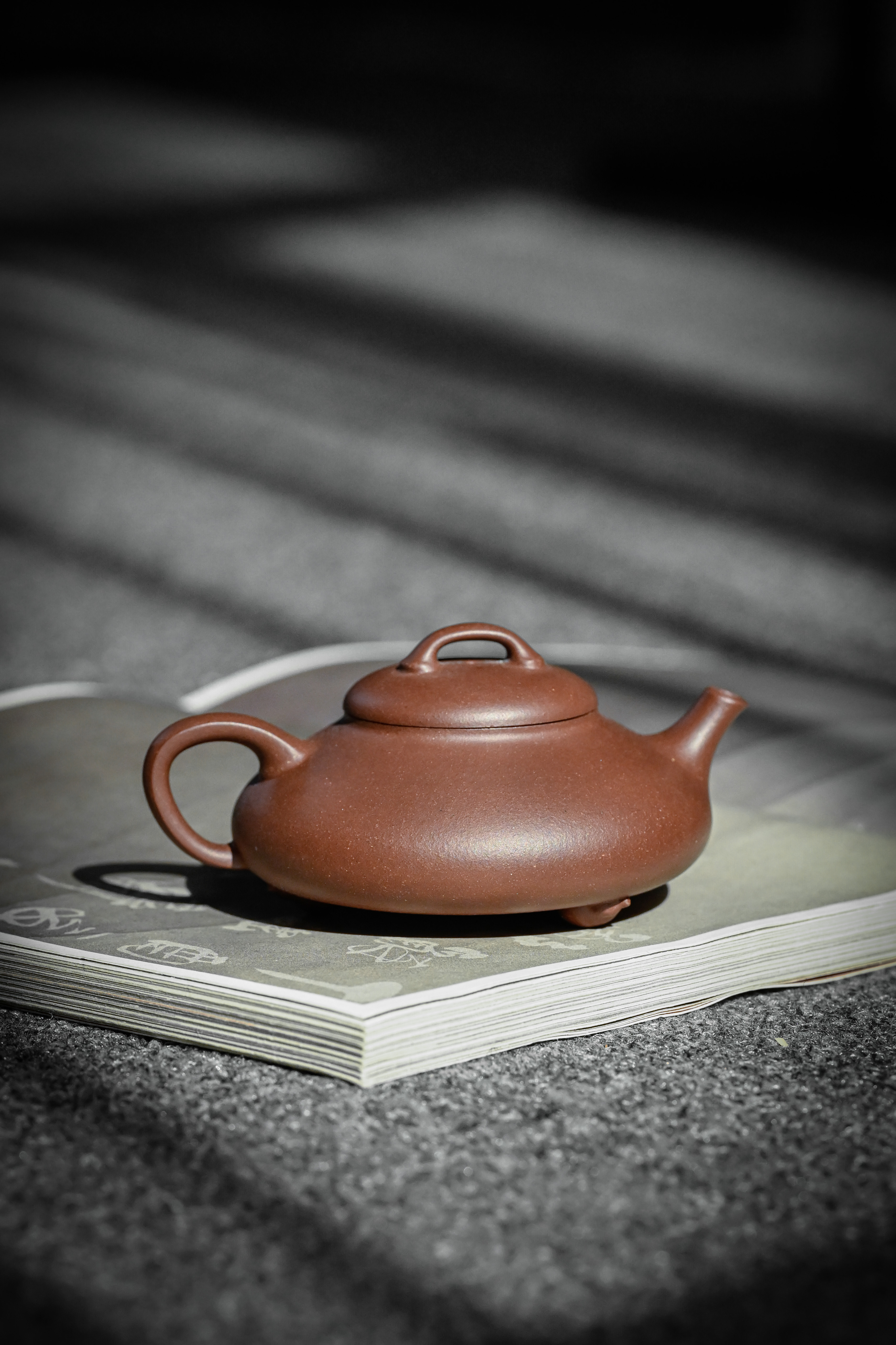 【底槽清·葫芦足隐瓢】宜兴原矿紫砂底槽清精工手工制作隐瓢150cc