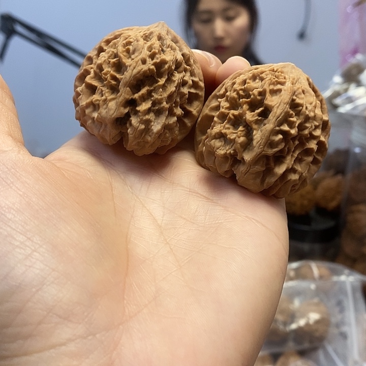 文玩核桃把件42野牛小众