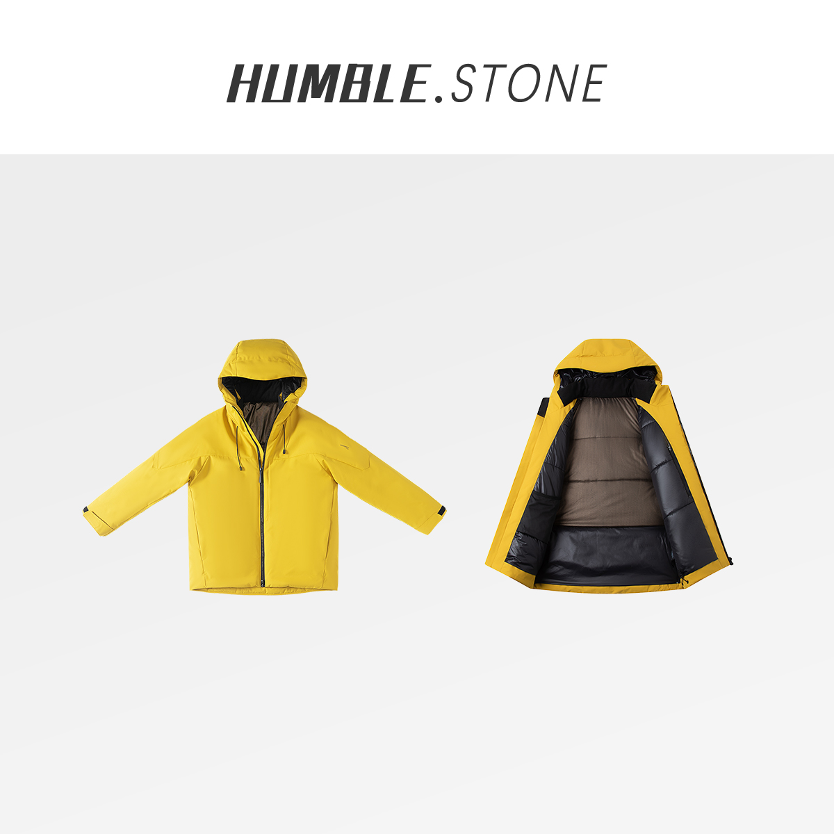 悍石【旅行者系列】秋冬男女款高端百搭保暖连帽棉服24857