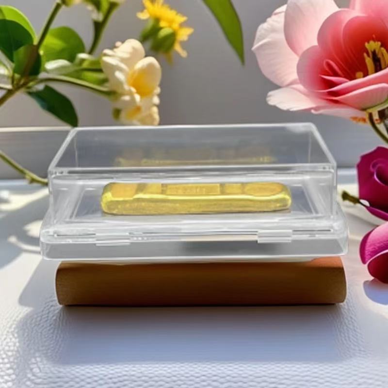 长条金色实心9999  小黄鱼大袁头  水晶礼品摆件