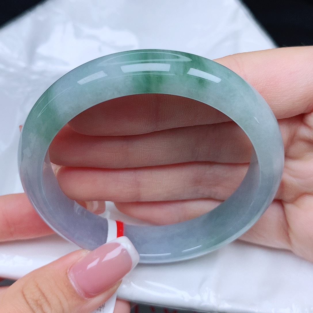 未镶嵌手镯翡翠快**生55圈春彩