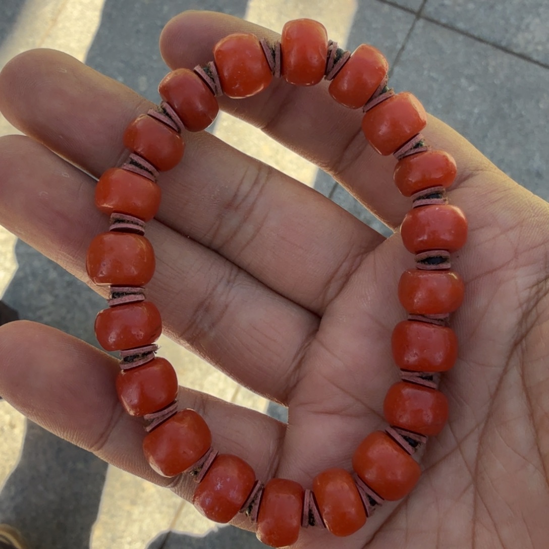 南红玛瑙未镶嵌手链