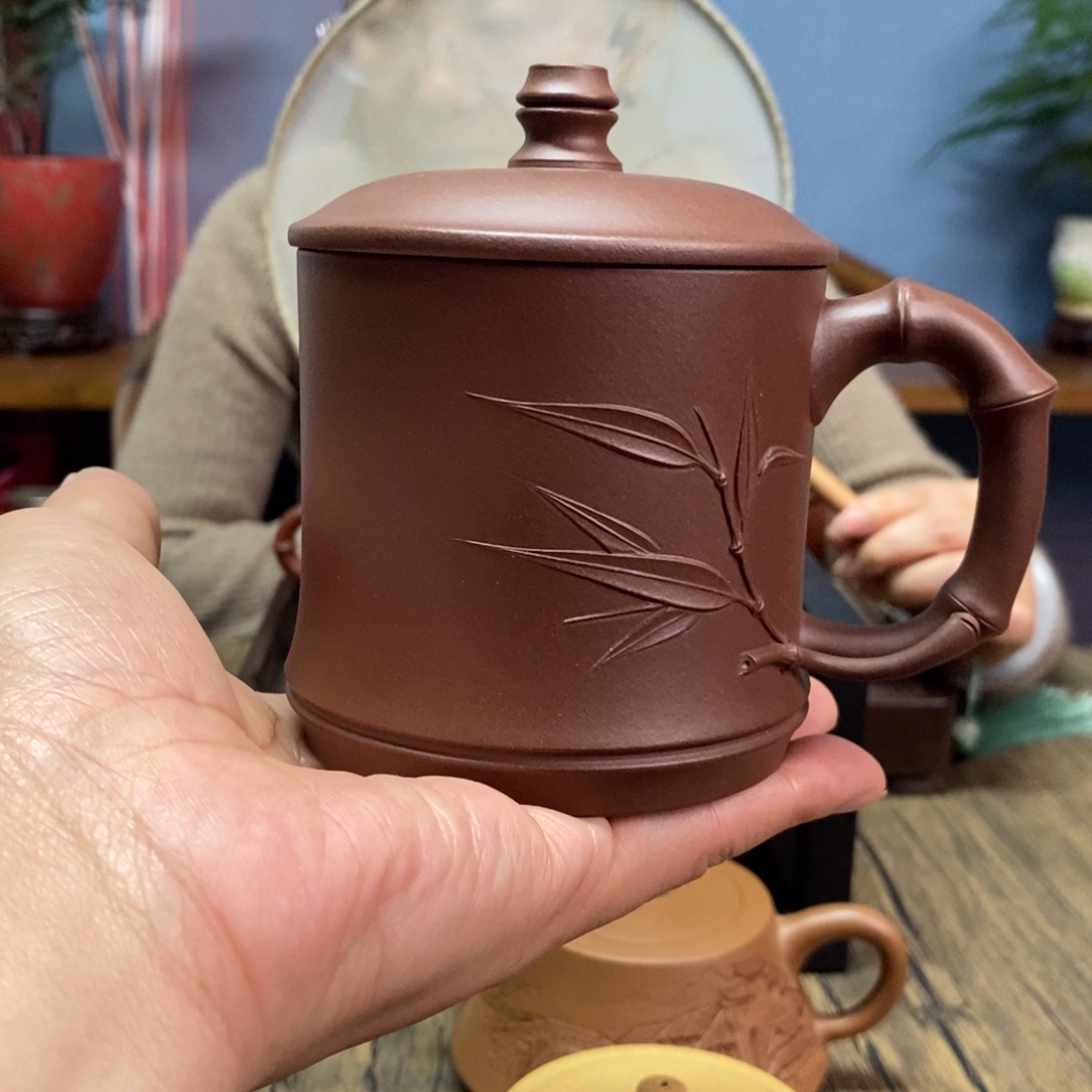 底槽青茶壶底槽清竹节盖杯
