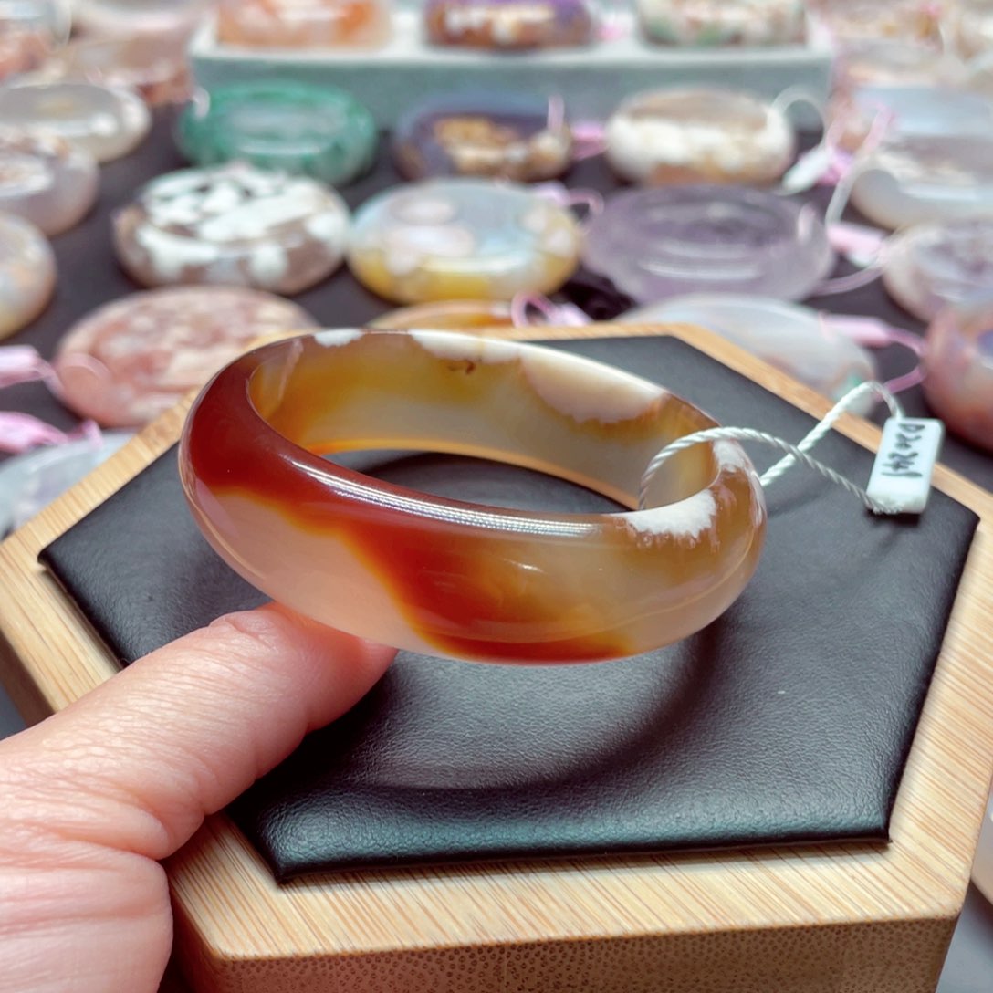 玛瑙/玉髓手镯未镶嵌齐***～1