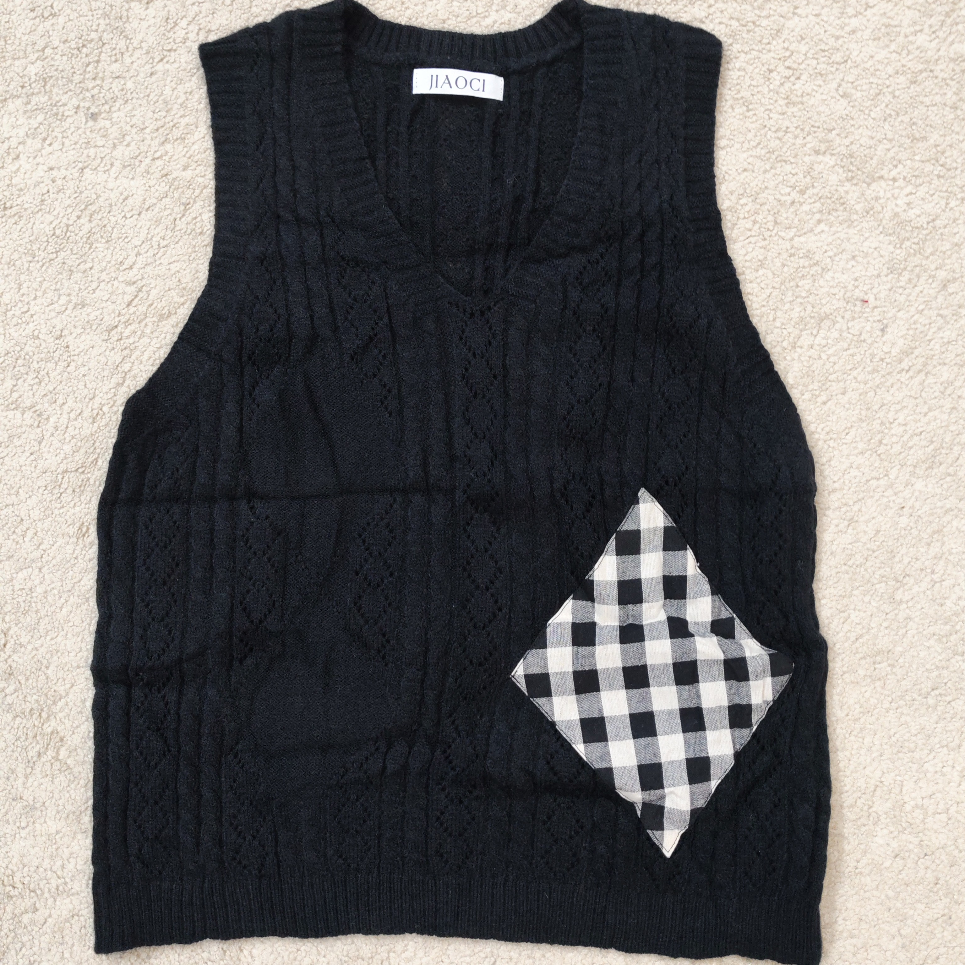 清风酷女郎广州棉线针织马甲