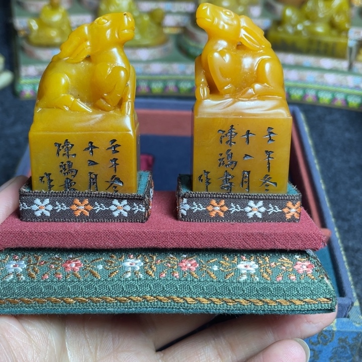 印石寿山石寿山石雕刻工艺精湛