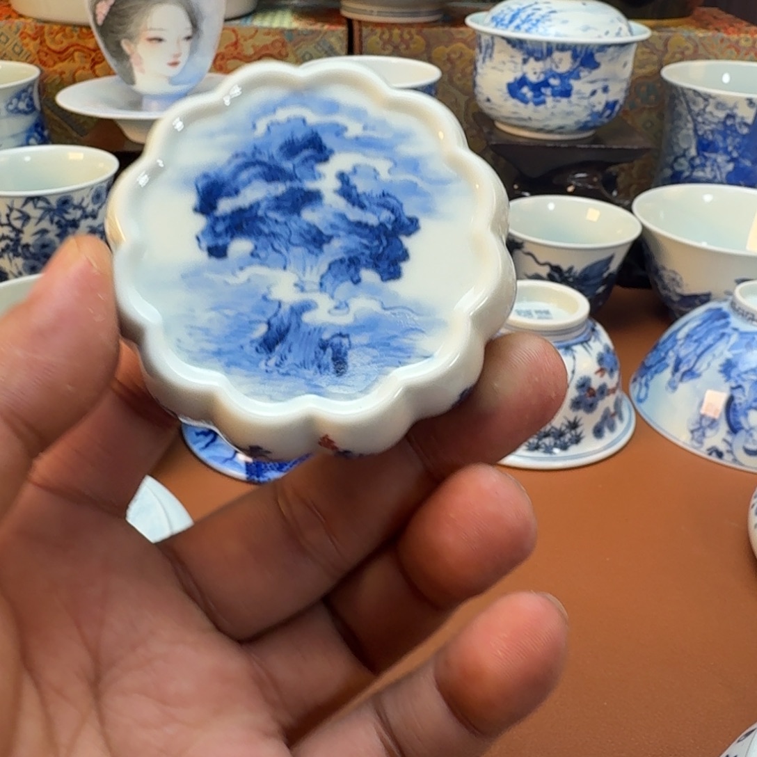 简***的陶杯子景德镇全手工手绘陶瓷