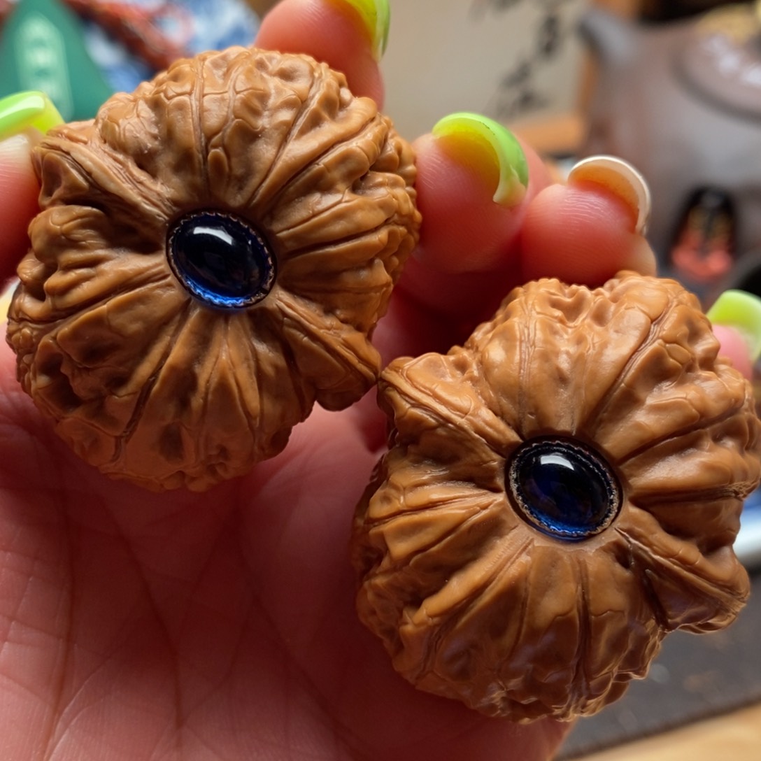 把件文玩核桃45尺全品平谷元宝