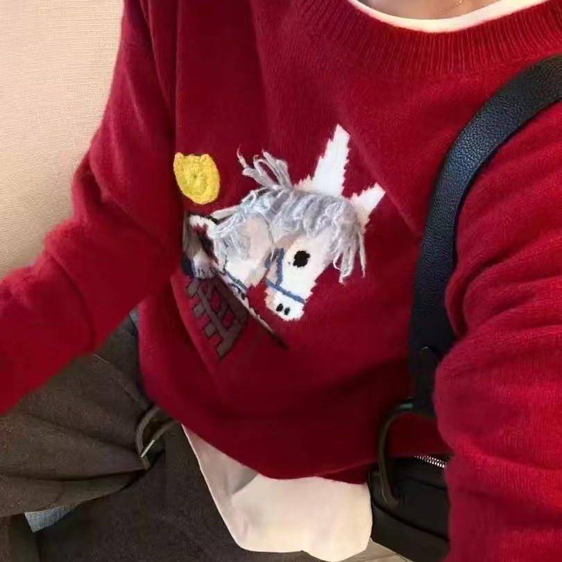 薇薇美2025爆款小马毛衣