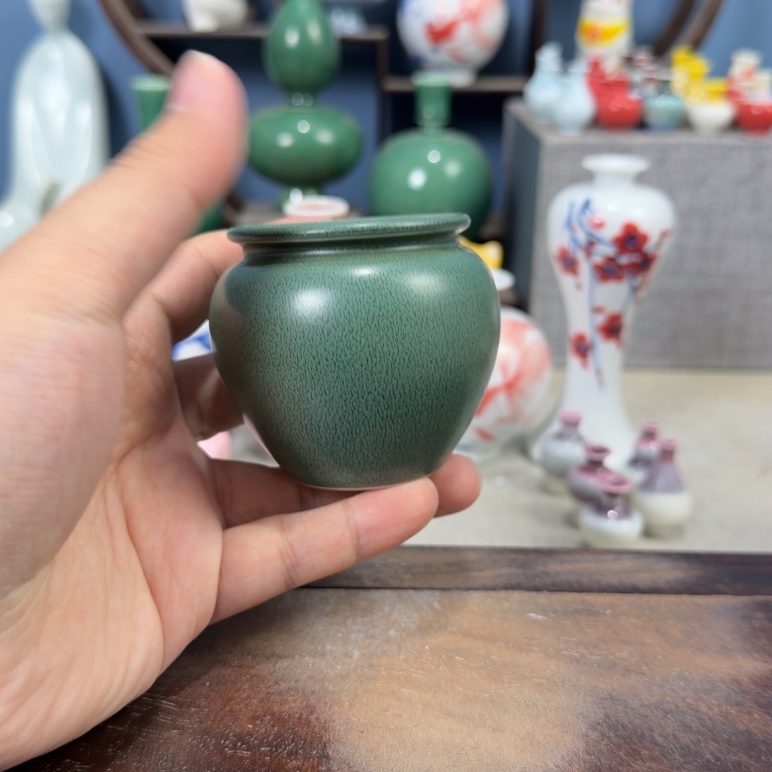 陶瓷手工小花器摆件