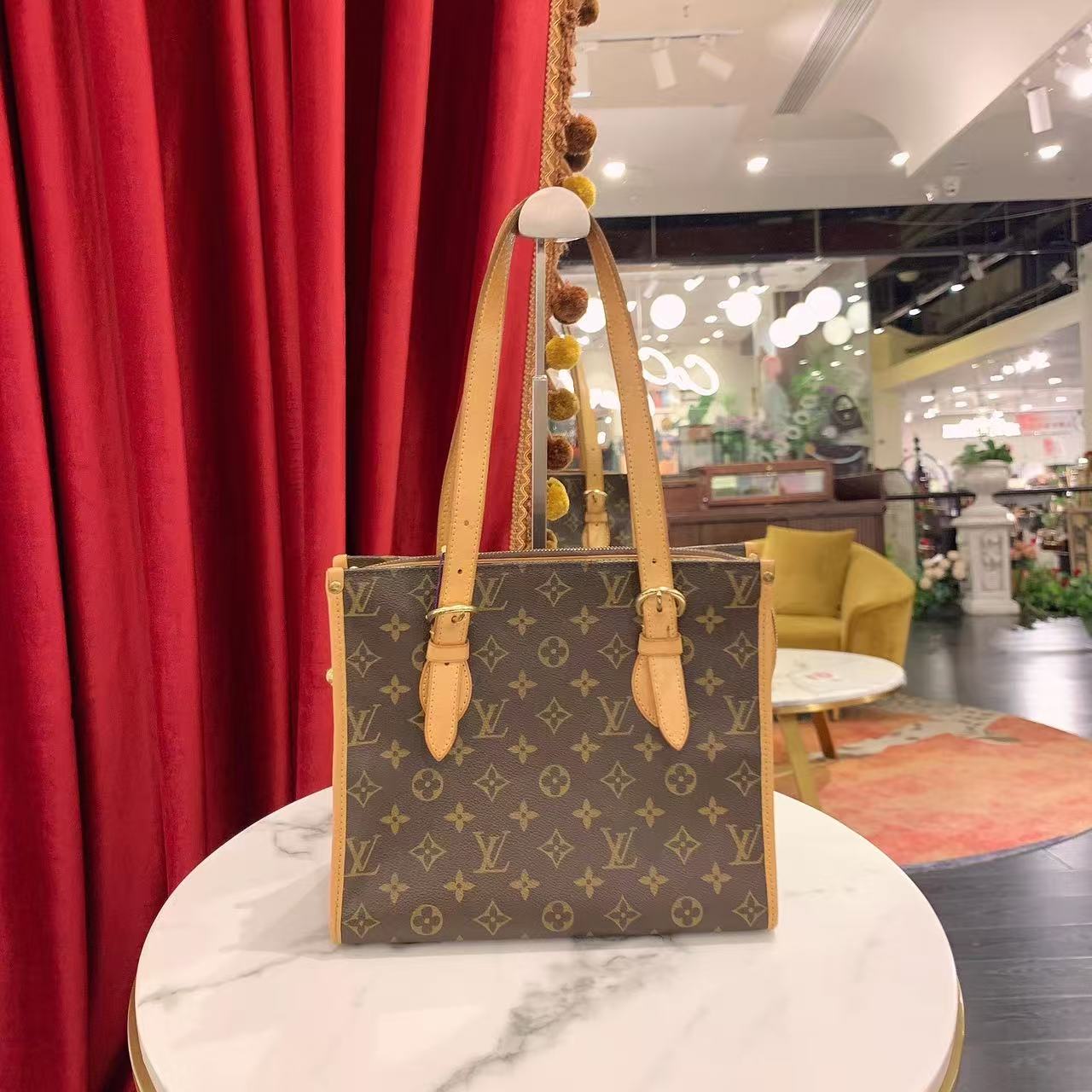 95新 LouisVuitton/路易威登 GGS三角金球手提包70721144