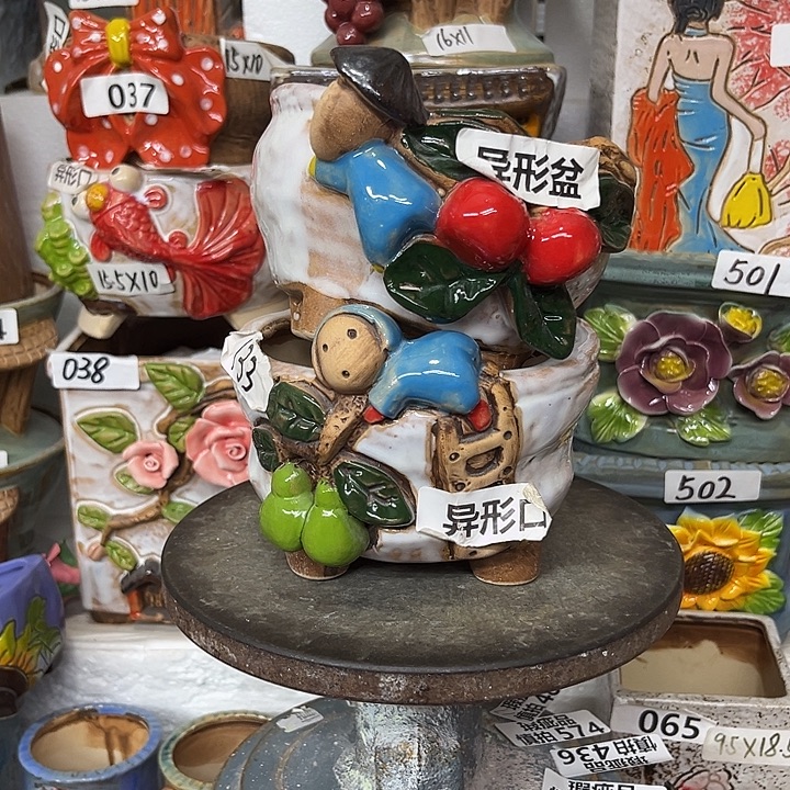 粗陶材质多肉花盆