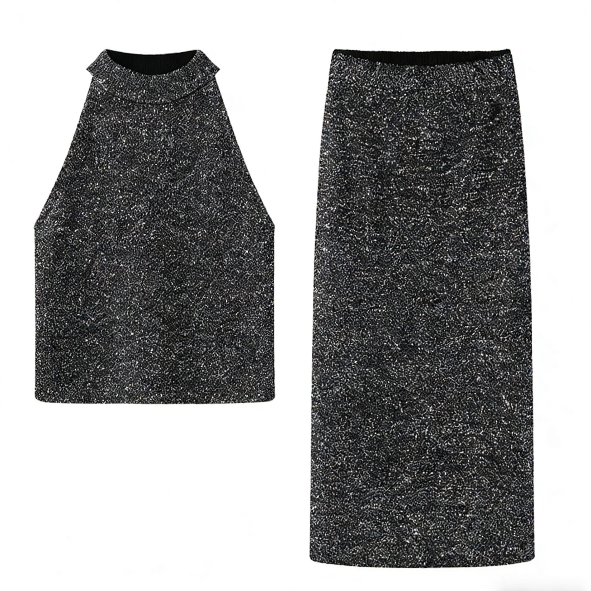 【直播专享】2026年春季新款百搭时尚亮片套装8109/3576