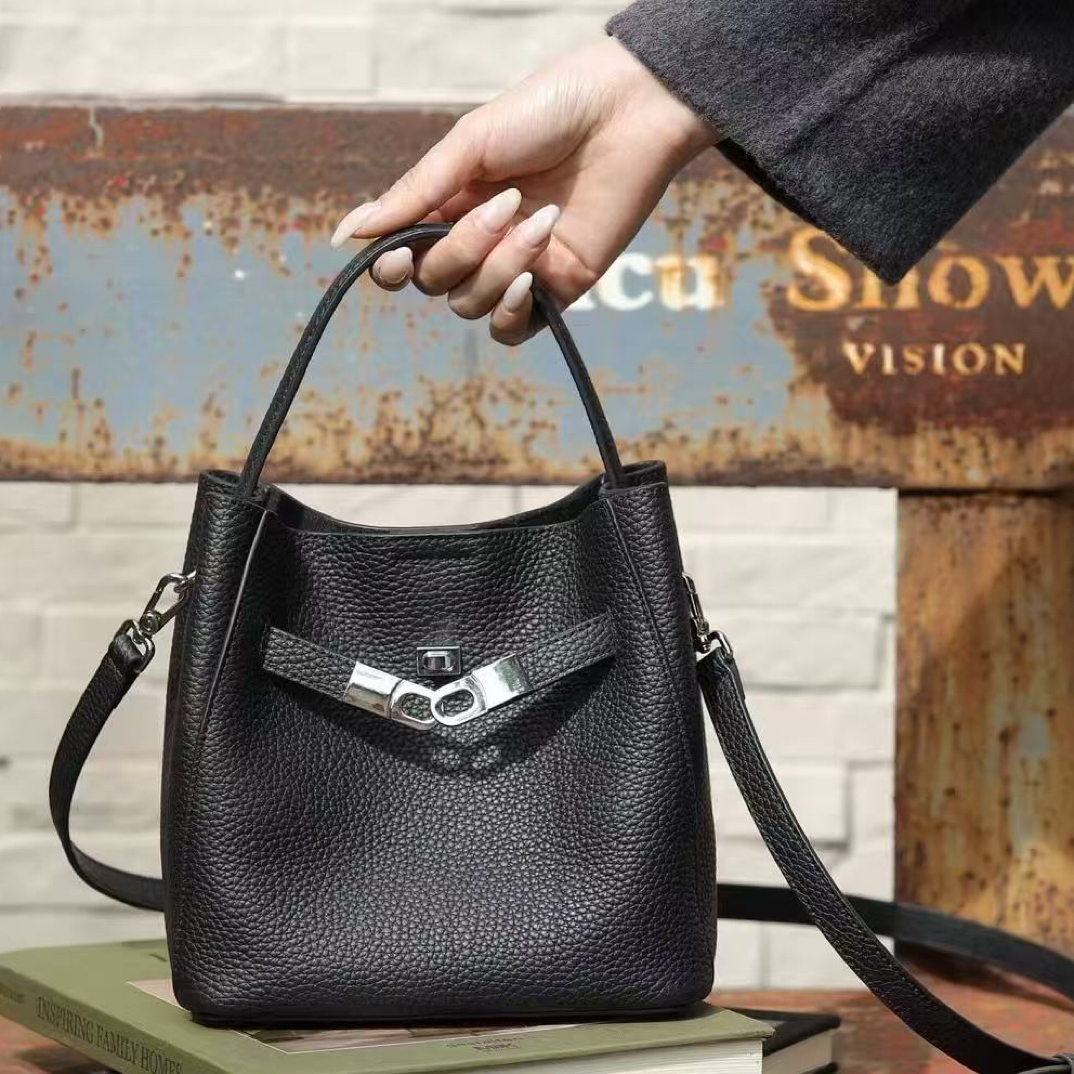 【小麦】小众设计轻奢水桶手拎包