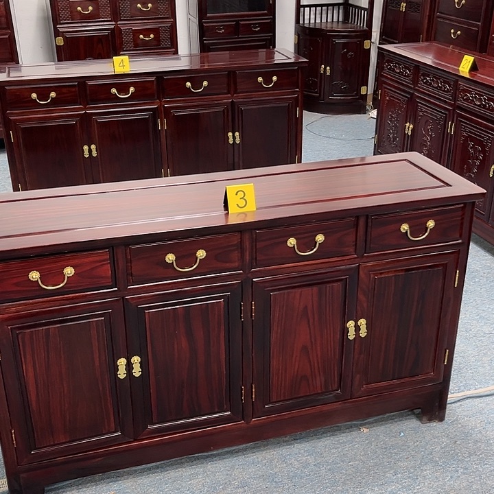 黑酸枝木类端景台风*者一个餐边柜一个转角柜