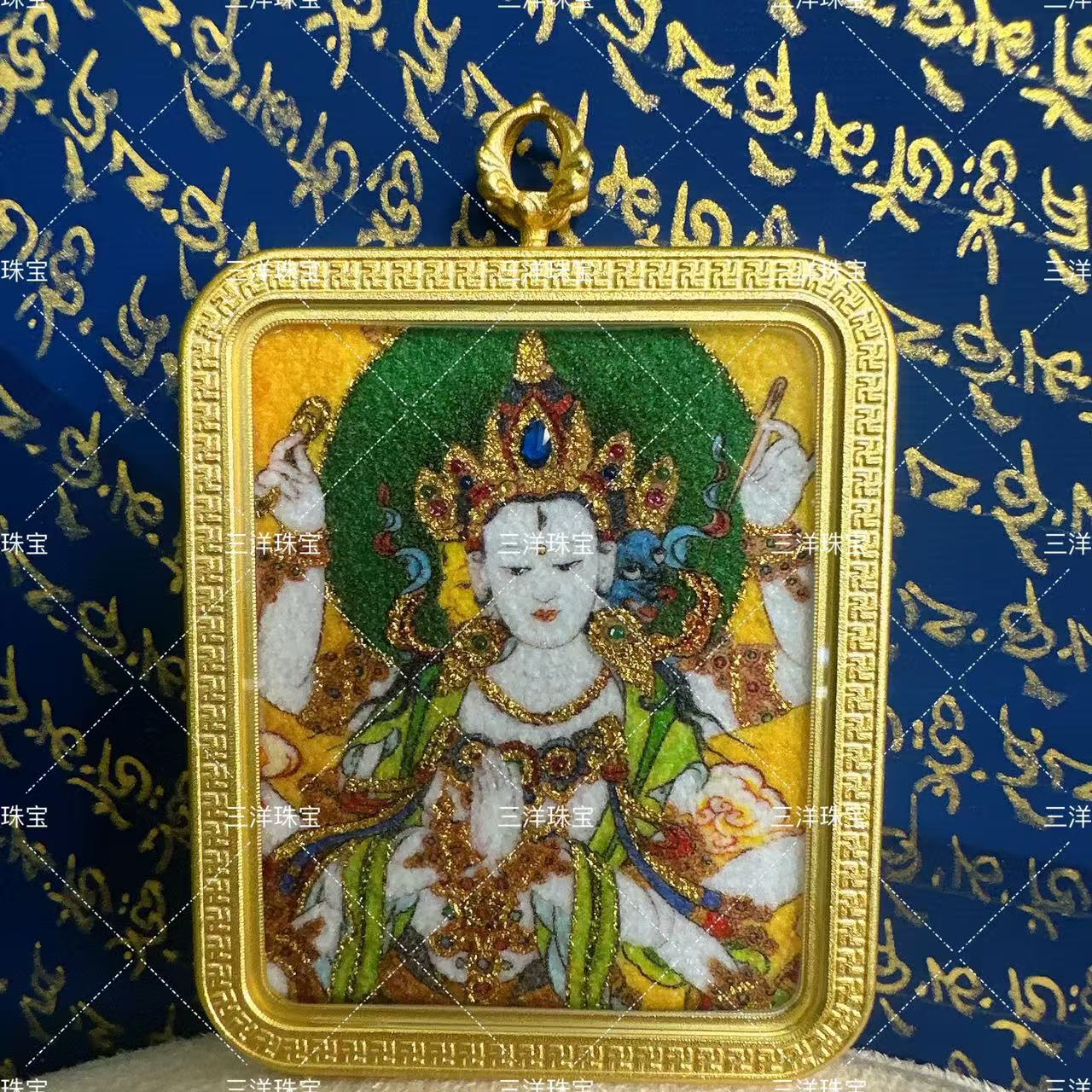 三洋 SYTK-085 白面摩利支天一期尊版双面杵杵唐卡