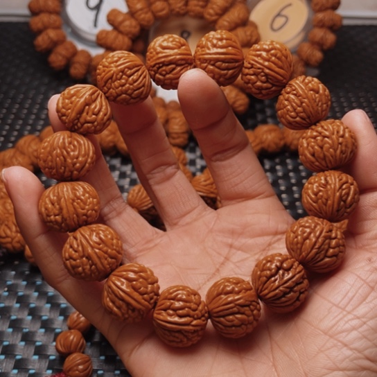 桃核手串龙纹桃核