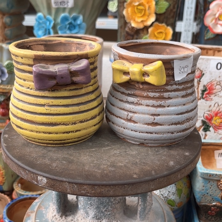 紫砂花盆粗陶材质多肉花盆