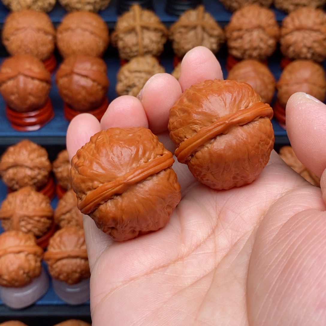 把件文玩核桃家**宝手捻门墩元宝