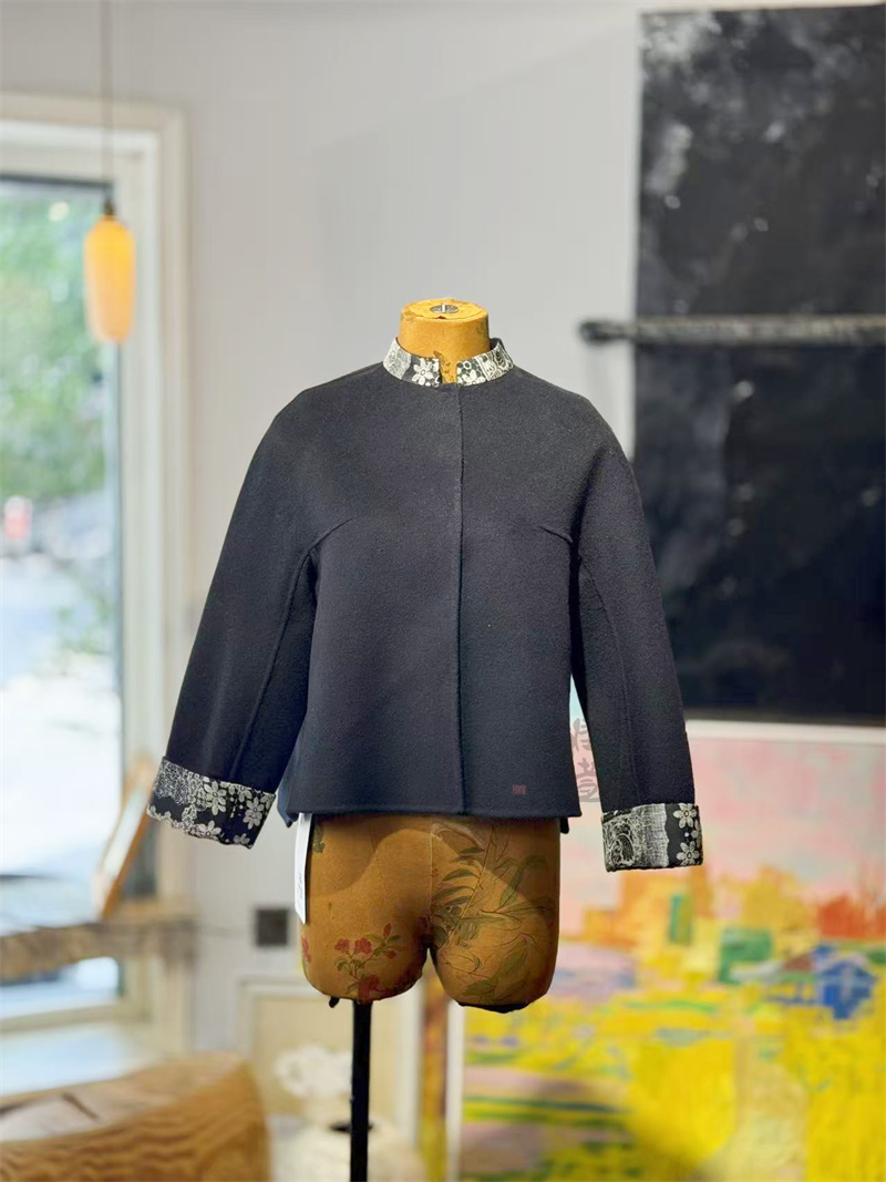 -中式外套- 雅儿萱 2025 相拼羊毛短外套 定制