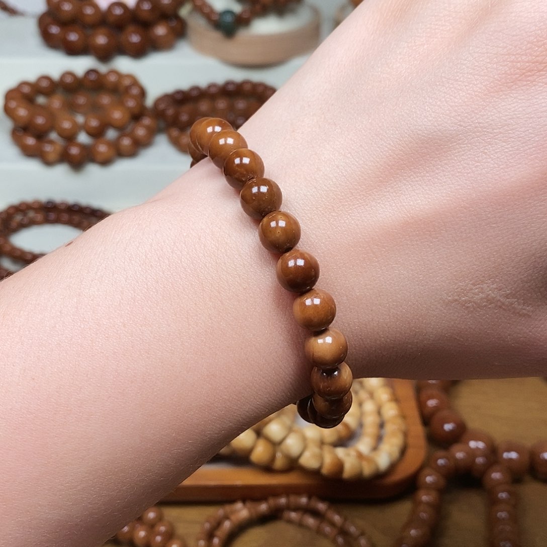 库克手串卡0.8单圈库克圆珠