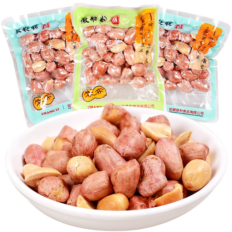 徽姥姥椒盐味奶香花生奶油花生米小吃炒货办公零食小吃 500g