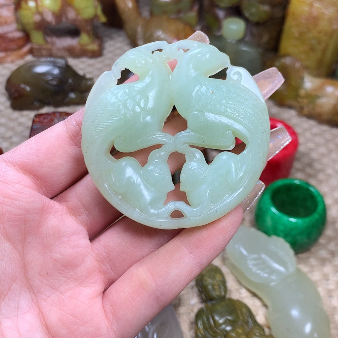 白玉菩提吊坠挂件