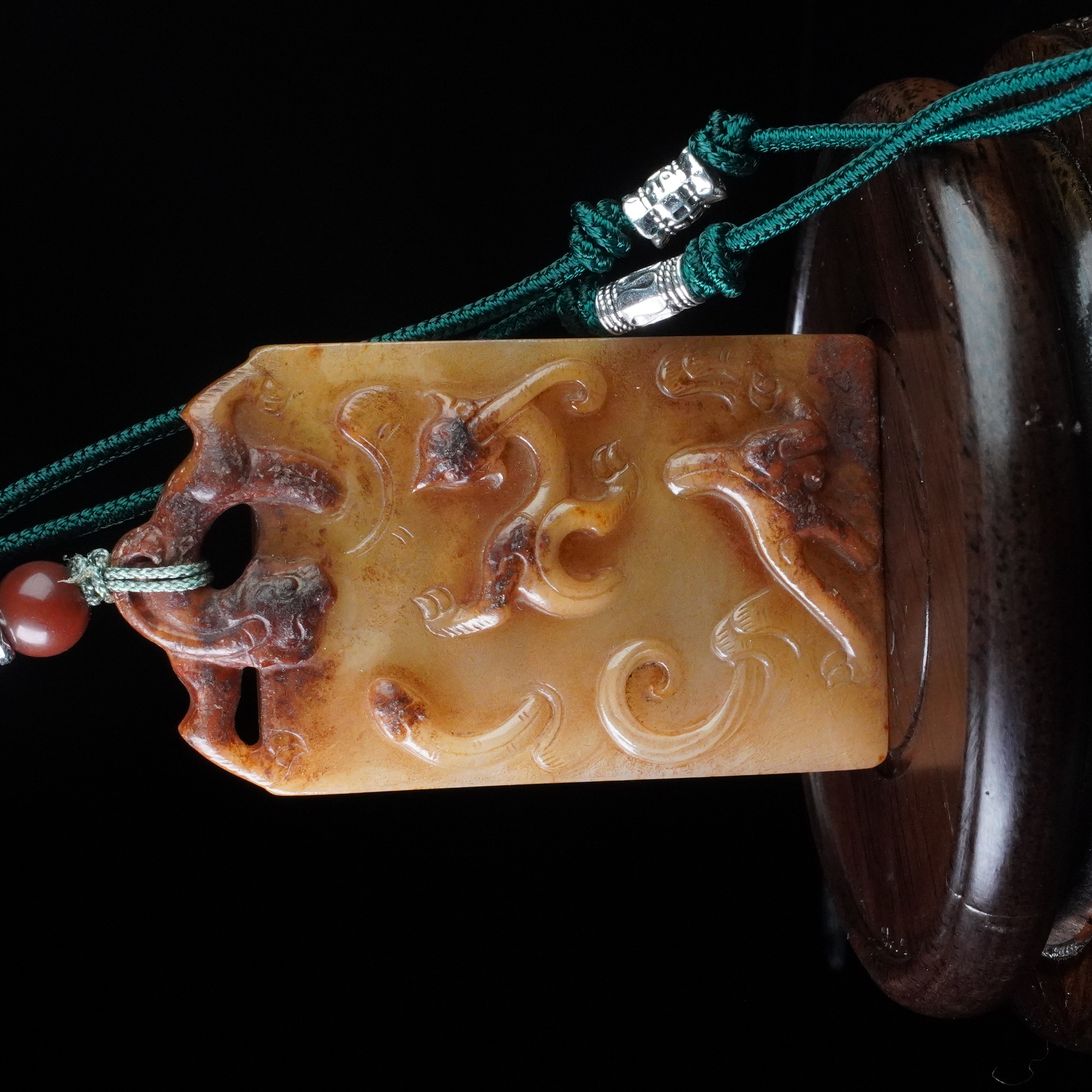 和田玉螭龙玉牌2511110023